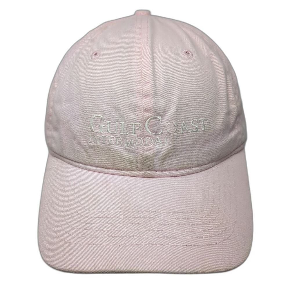 Pacific Headwear Baseball Cap Pink One Size Gulf Coast Intermodal Strapback Hat